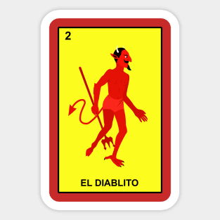 Loteria El Diablito Sticker